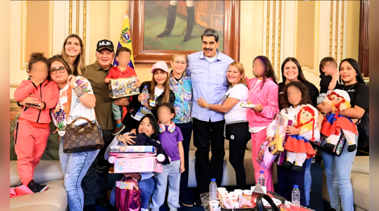 Nicolás Maduro, Diosdado Cabello y Cilia Flores reunieron a los niños con sus familiares en Venezuela.