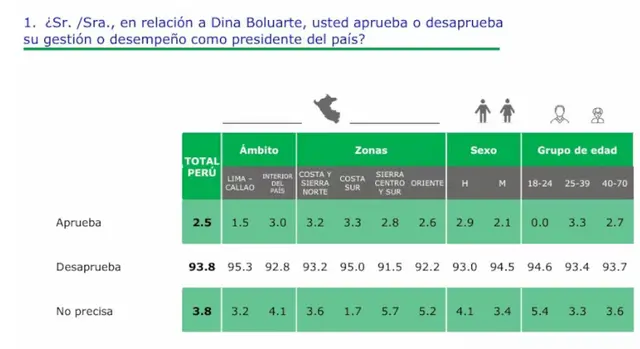 CPI reveló que Boluarte cuenta con el 94% de desaprobación. Foto: Facebook CPI reveló que Boluarte cuenta con el 94% de desaprobación. Foto: Facebook