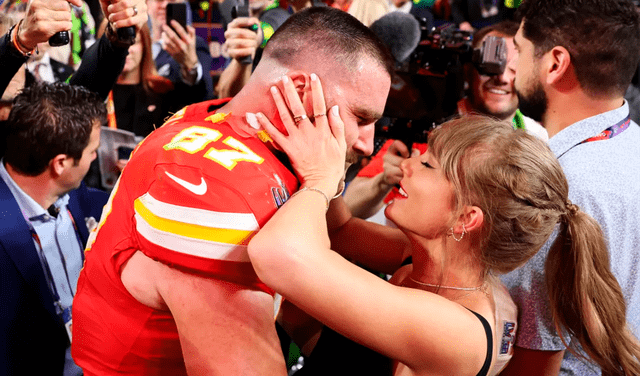  Taylor Swift asistió al Super Bowl LIX para alentar a Travis Kelce y los Chiefs.   
