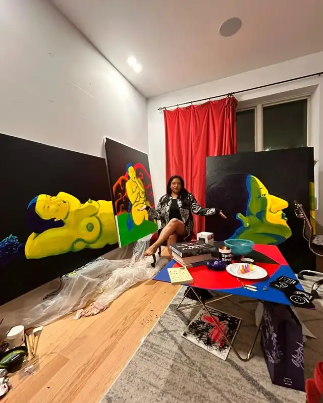  Muestra pictórica realizada por Sharoll Fernández Siñani presentada en el Museo de Queens Foto: IG/sharollsinani    