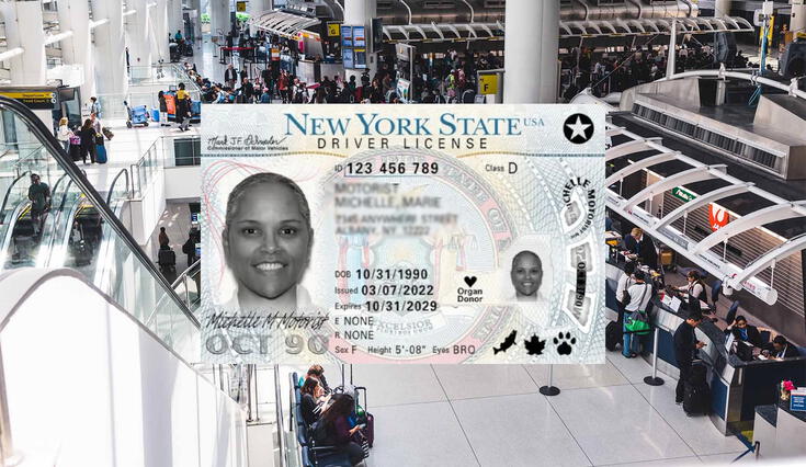 Para abordar un vuelo en EE.UU. o acceder a entidades federales, los neoyorquinos deben poseer una Real ID, según el DMV. Para abordar un vuelo en EE.UU. o acceder a entidades federales, los neoyorquinos deben poseer una Real ID, según el DMV.