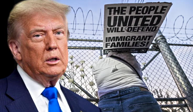 Una encuesta de CBS revela que el 56% de los estadounidenses desaprueban las políticas migratorias de Donald Trump.