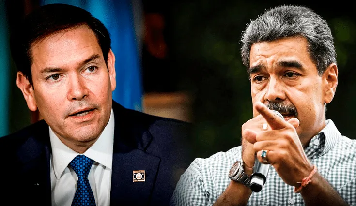 Marco Rubio acusó a Nicolás Maduro de cometer fraude en las presidenciales de 2024 y de liderar el Cartel de los Soles. Marco Rubio acusó a Nicolás Maduro de cometer fraude en las presidenciales de 2024 y de liderar el Cartel de los Soles.