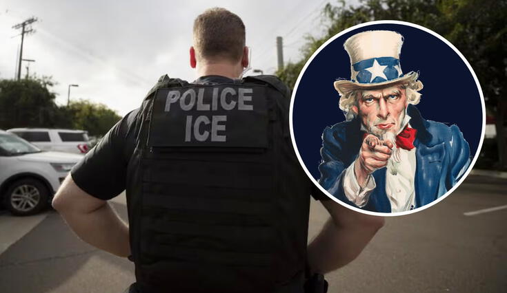 ICE reintroduce la figura del Tío Sam en su propaganda, buscando reclutar agentes retirados del DHS. ICE reintroduce la figura del Tío Sam en su propaganda, buscando reclutar agentes retirados del DHS.