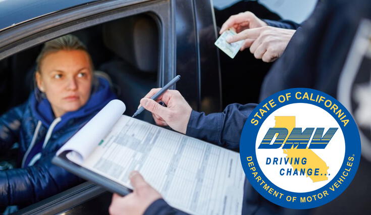 El DMV de California impone multas a los conductores que manejen sin licencia de conducir.