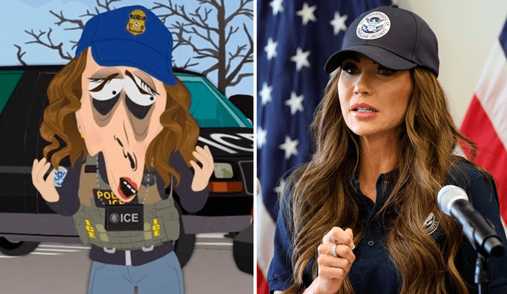 'South Park' satirizó la imagen de Kristi Noem en su nuevo episodio. 'South Park' satirizó la imagen de Kristi Noem en su nuevo episodio.