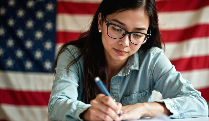 Aprobar el examen de educación cívica es un paso fundamental para obtener la ciudadanía estadounidense. Aprobar el examen de educación cívica es un paso fundamental para obtener la ciudadanía estadounidense.