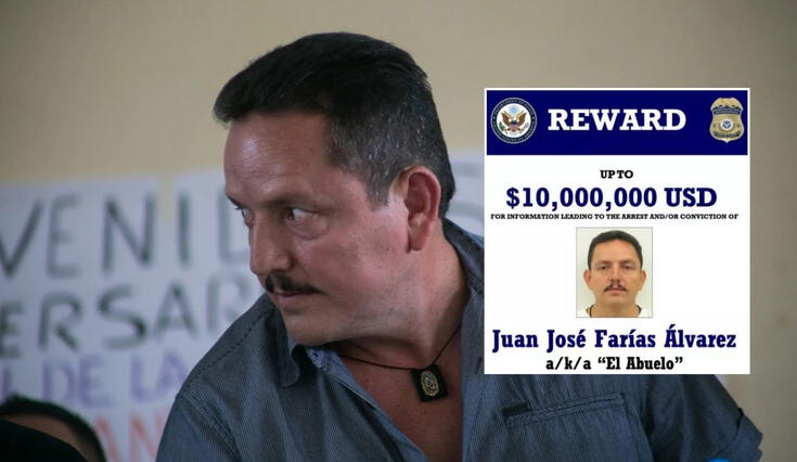 Juan José Farías Álvarez, alias "El Abuelo", es señalado como líder de 'Cárteles Unidos' en México. EE. UU. ofrece una recompensa de US$10 millones por su captura.