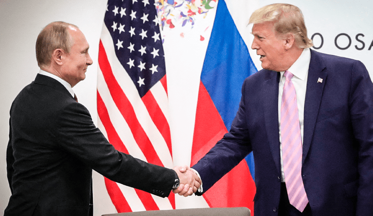 Donald Trump y Vladímir Putin se reunen en Alaska el 15 de agosto de 2025.