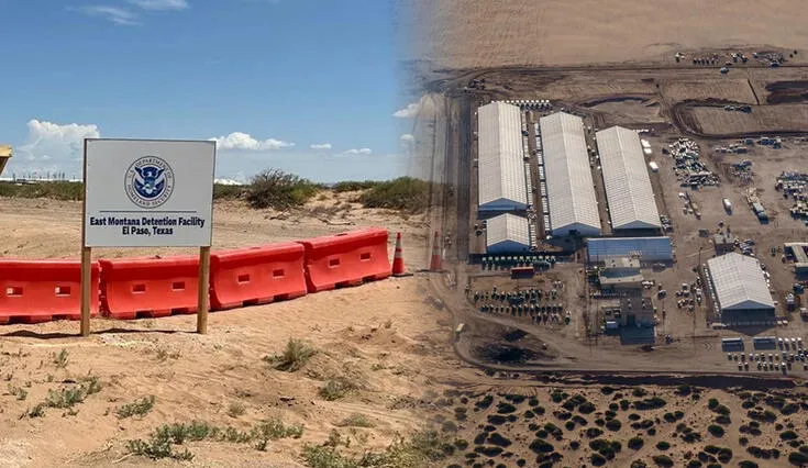 El Paso, Texas, se manifiesta en contra del nuevo centro de detención Camp East Montana, el más grande en EE.UU.