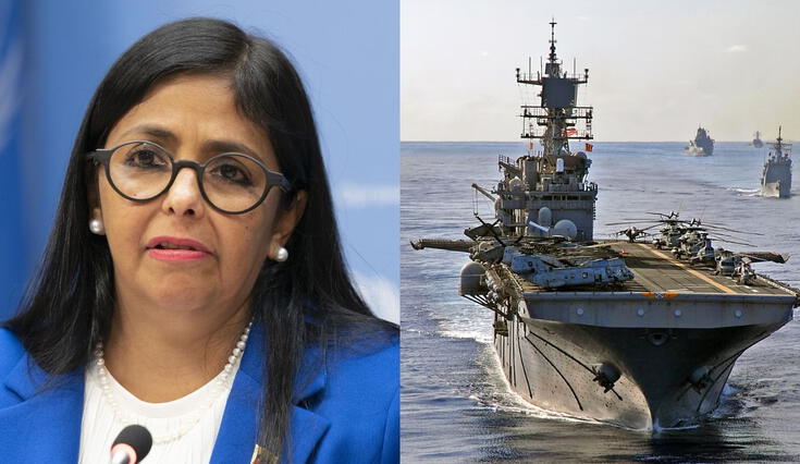 Delcy Rodríguez, vicepresidenta de Nicolás Maduro, advirtió a Trump sobre las consecuencias ante la tensión entre Venezuela y Estados Unidos.