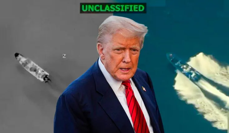 Donald Trump compartió un video mostrando un ataque militar de EE.UU. a una embarcación de Venezuela