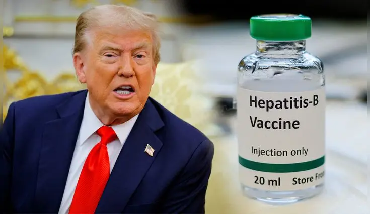 Donald Trump sugiere que no se vacune a recién nacidos contra la hepatitis B, contradiciendo las pautas de la OMS.