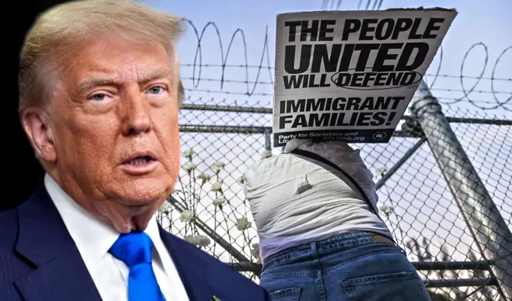 Una encuesta de CBS revela que el 56% de los estadounidenses desaprueban las políticas migratorias de Donald Trump. Una encuesta de CBS revela que el 56% de los estadounidenses desaprueban las políticas migratorias de Donald Trump.