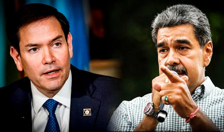 Marco Rubio acusó a Nicolás Maduro de cometer fraude en las presidenciales de 2024 y de liderar el Cartel de los Soles. Marco Rubio acusó a Nicolás Maduro de cometer fraude en las presidenciales de 2024 y de liderar el Cartel de los Soles.