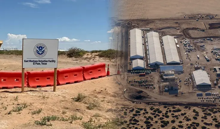 El Paso, Texas, se manifiesta en contra del nuevo centro de detención Camp East Montana, el más grande en EE.UU.