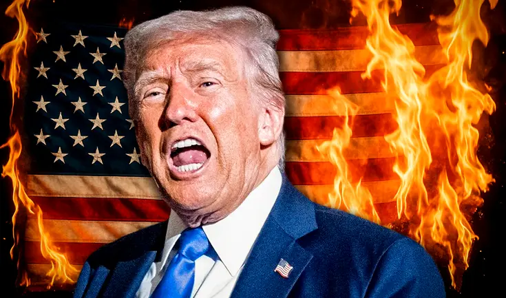 Donald Trump ordenó sancionar con 1 año de cárcel a quienes quemen la bandera de EE.UU. en el país. Donald Trump ordenó sancionar con 1 año de cárcel a quienes quemen la bandera de EE.UU. en el país.