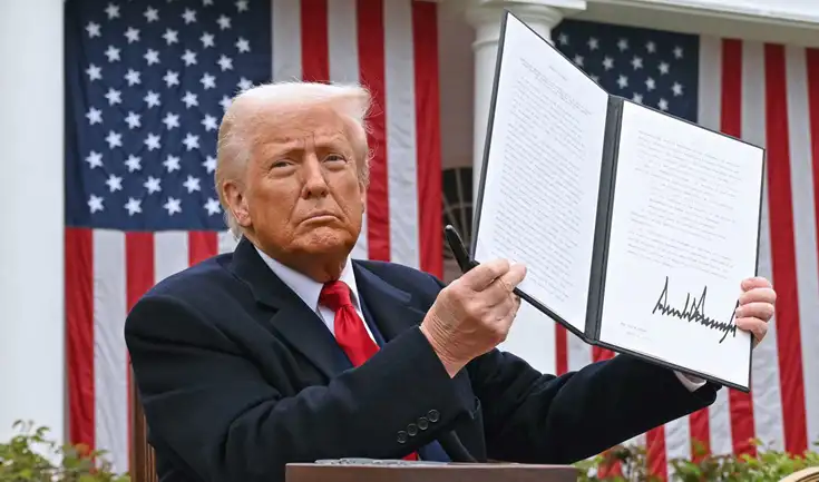 Una corte federal de apelaciones de EE.UU. declara ilegales gran parte de los aranceles impuestos por Donald Trump. Una corte federal de apelaciones de EE.UU. declara ilegales gran parte de los aranceles impuestos por Donald Trump.
