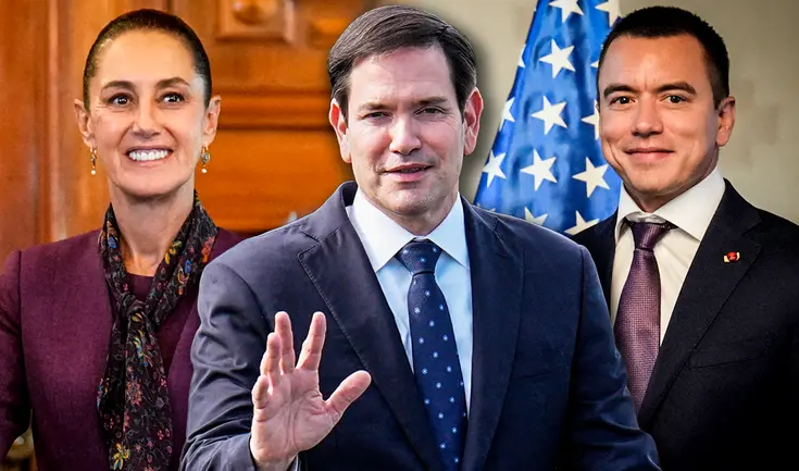 Marco Rubio sostuvo reuniones con Claudia Sheinbaum y Daniel Noboa. Marco Rubio sostuvo reuniones con Claudia Sheinbaum y Daniel Noboa.