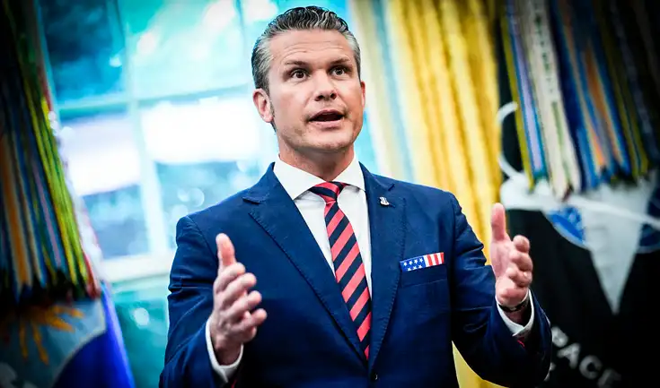 Pete Hegseth instó a los Marines a proteger los intereses de Estados Unidos. Pete Hegseth instó a los Marines a proteger los intereses de Estados Unidos.