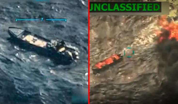Donald Trump compartió un video mostrando un segundo ataque cinético de EE.UU. a navío narcoterrorista. Donald Trump compartió un video mostrando un segundo ataque cinético de EE.UU. a navío narcoterrorista.