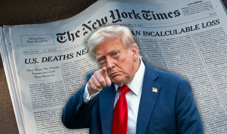 Donald Trump acusa a The New York Times de publicar noticias falsas. Donald Trump acusa a The New York Times de publicar noticias falsas.