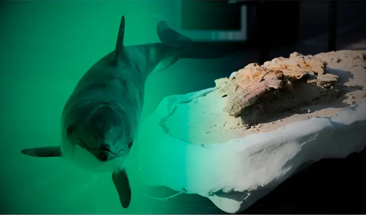 Ingemmet exhibirá fósil de delfín de 10 millones de años hallado en Ica. Ingemmet exhibirá fósil de delfín de 10 millones de años hallado en Ica.