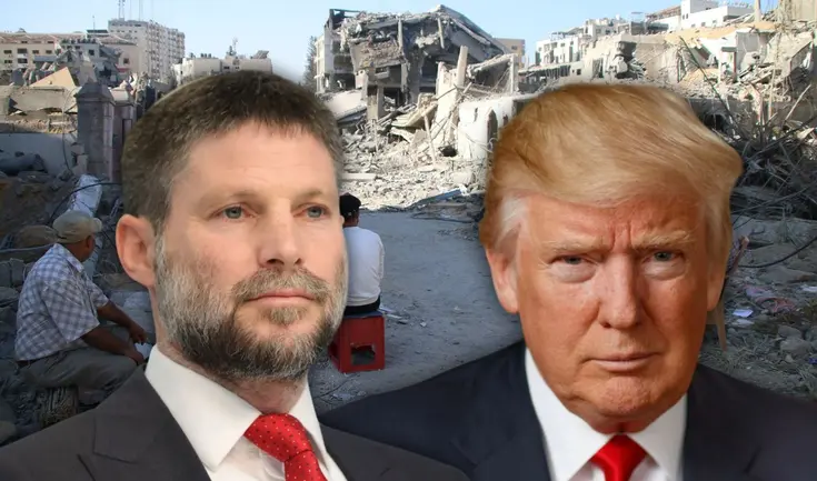 Bezalel Smotrich negocia con Donald Trump para reconstruir la franja de Gaza.