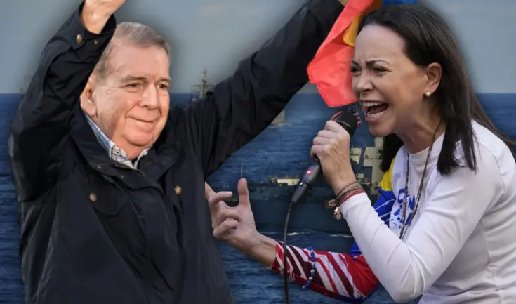 Edmundo González y Corina Machado a favor de ofensiva militar de Estados Unidos. Edmundo González y Corina Machado a favor de ofensiva militar de Estados Unidos.