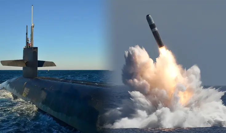 Marina de EE.UU. lanzó cuatro misiles Trident II D5 desde un submarino en las costas de Florida.