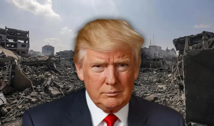Donald Trump propone plan de paz de la Franja de Gaza.