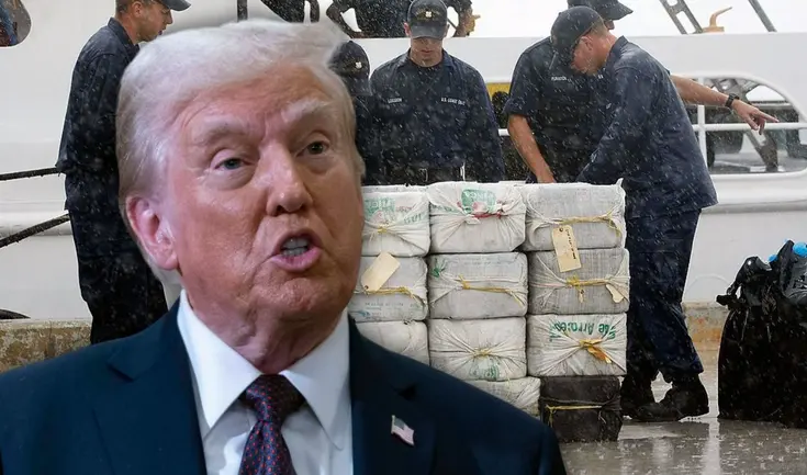 Donald Trump comunicó que Estados Unidos está en "conflicto" con el narcotráfico.