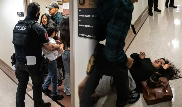 La agresión de un agente de ICE en contra de una madre inmigrante genera polémica.