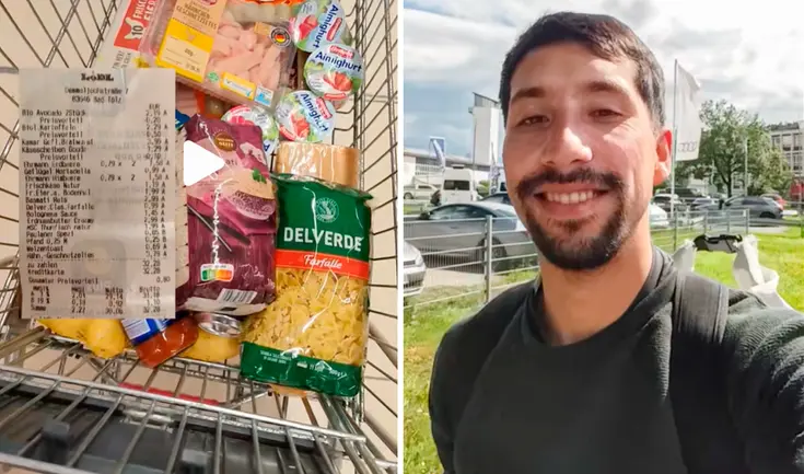 Nicolás Muñoz revela los precios de productos cotidianos en el supermercado alemán Lidl.