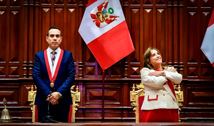 José Jerí sucedió a Dina Boluarte en la Presidencia del Perú tras ser vacada por incapacidad moral. José Jerí sucedió a Dina Boluarte en la Presidencia del Perú tras ser vacada por incapacidad moral.