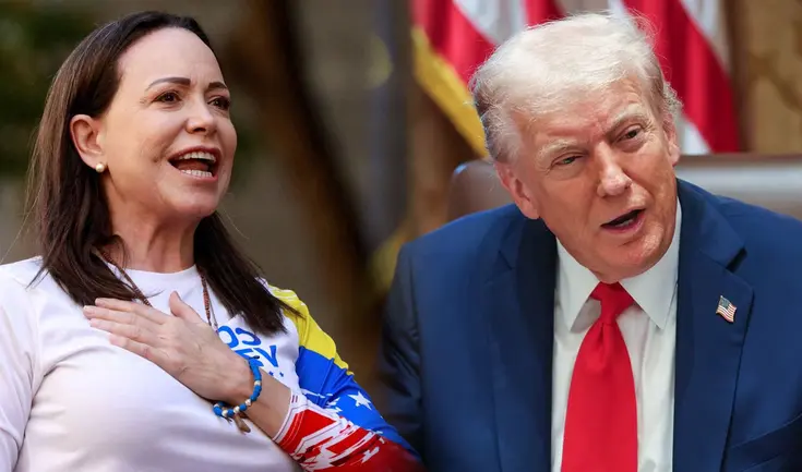 Donald Trump elogió a María Corina Machado tras recibir ella el Premio Nobel de la Paz Donald Trump elogió a María Corina Machado tras recibir ella el Premio Nobel de la Paz
