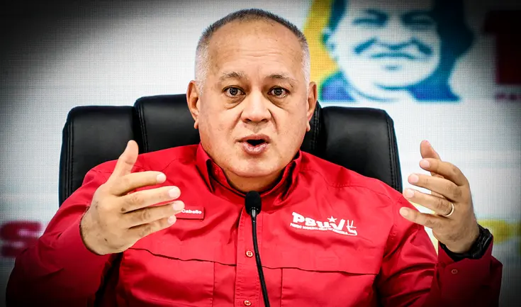 Diosdado Cabello dijo que Venezuela era víctima de "agresión" por parte de Estados Unidos.