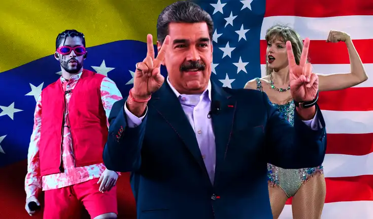 Nicolás Maduro compara su popularidad en medios de EE. UU. con la de artistas como Taylor Swift y Bad Bunny. Nicolás Maduro compara su popularidad en medios de EE. UU. con la de artistas como Taylor Swift y Bad Bunny.