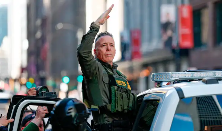 Gregory Bovino, jefe de la Patrulla Fronteriza en El Centro, California, se destaca en la estrategia migratoria de Donald Trump. Gregory Bovino, jefe de la Patrulla Fronteriza en El Centro, California, se destaca en la estrategia migratoria de Donald Trump.