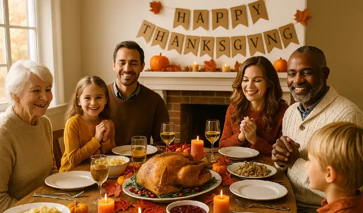 El Día de Acción de Gracias en Estados Unidos reúne a la familia para compartir una cena. El Día de Acción de Gracias en Estados Unidos reúne a la familia para compartir una cena.