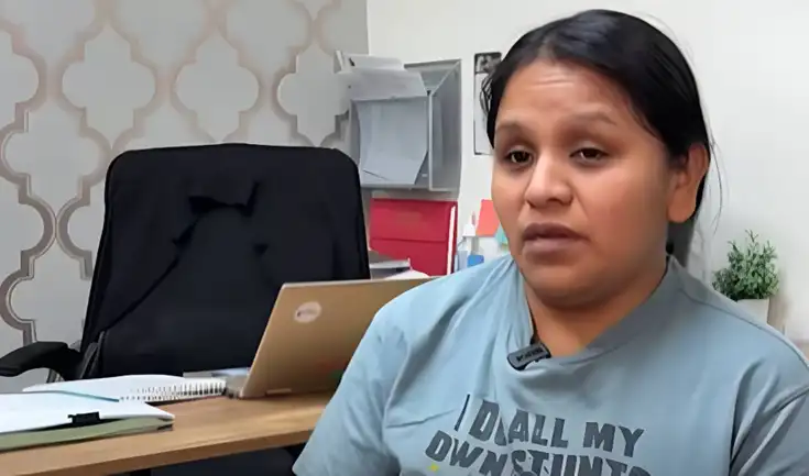 Jennifer Díaz denunció que los agentes del ICE amenazaron con armas a sus hijos. Jennifer Díaz denunció que los agentes del ICE amenazaron con armas a sus hijos.