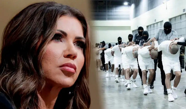 El Departamento de Justicia de EE.UU. confirmó que Kristi Noem autorizó la deportación de 100 hombres venezolanos a El Salvador.