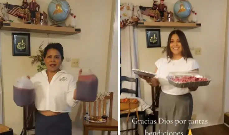 La familia celebró el Thanksgiving en Estados Unidos con diversos productos peruanos.