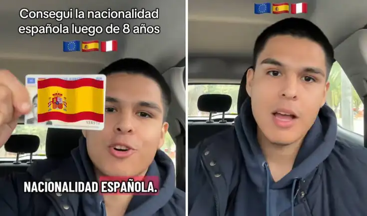 El joven peruano reveló que obtuvo la nacionalidad tras ocho años porque era estudiante.