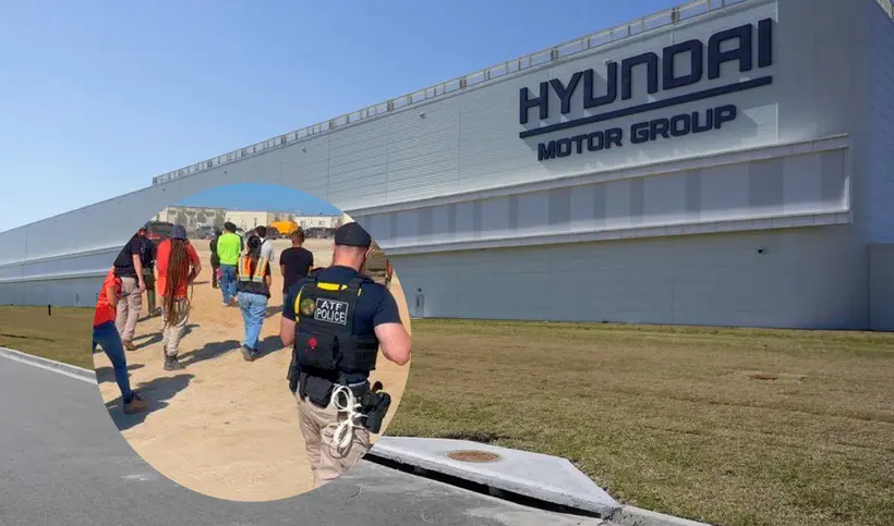 Gran redada en fábrica de autos Hyundai en Estados Unidos acaba con más de 400 inmigrantes detenidos