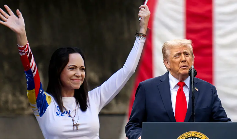 María Corina Machado dedica el Nobel de la Paz a Donald Trump por su “decidido apoyo” a la causa democrática en Venezuela