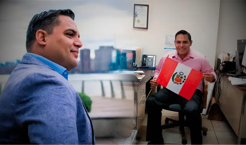 Sandro Navarro pasó de ser militar a convertirse en líder de la comunidad peruana en Nueva York.